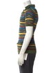 Jacquemus Striped V-Neck Polo Shirt