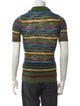 Jacquemus Striped V-Neck Polo Shirt