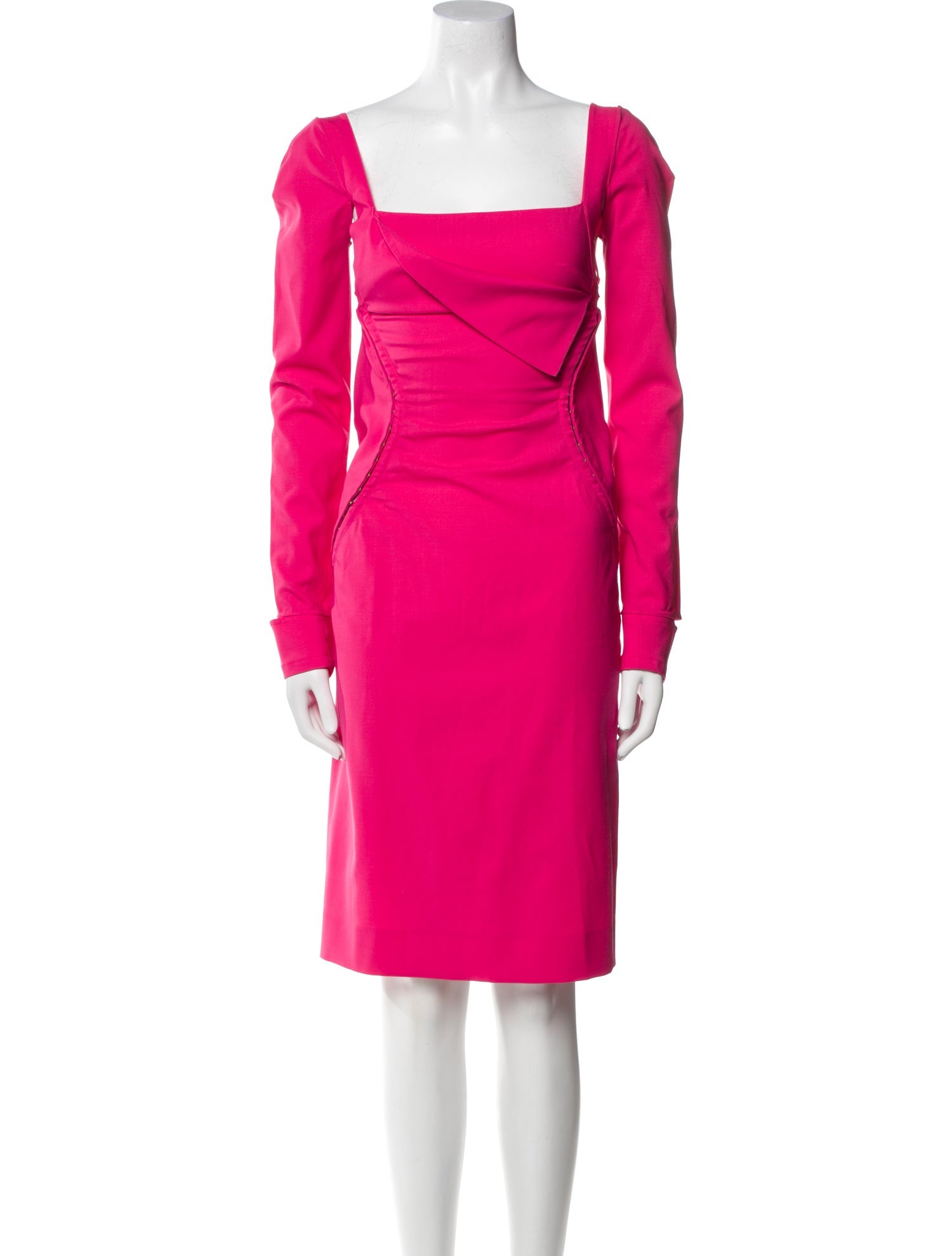 Jacquemus Square Neckline Knee-Length Dress