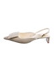 Jacquemus Canvas Slingback Pumps