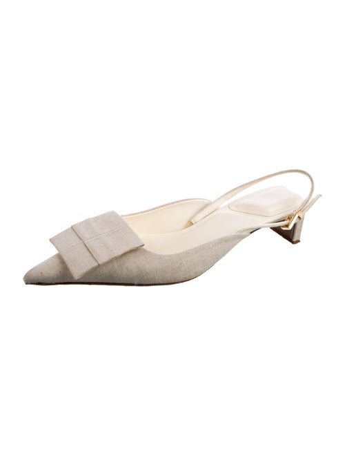 Jacquemus Canvas Slingback Pumps