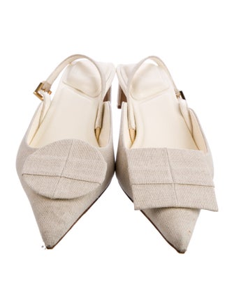 Jacquemus Canvas Slingback Pumps