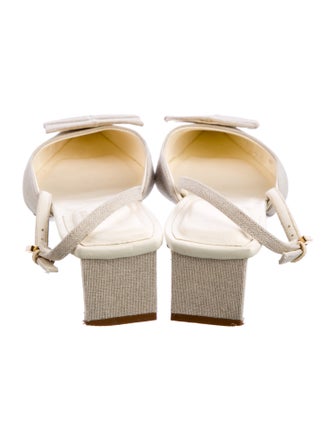 Jacquemus Canvas Slingback Pumps