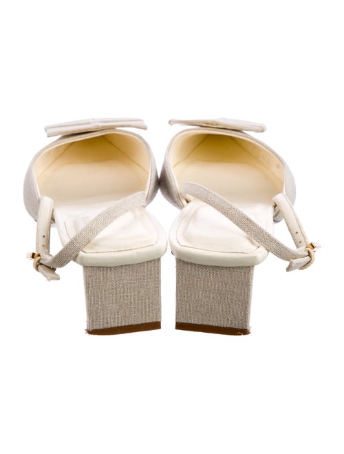 Jacquemus Canvas Slingback Pumps
