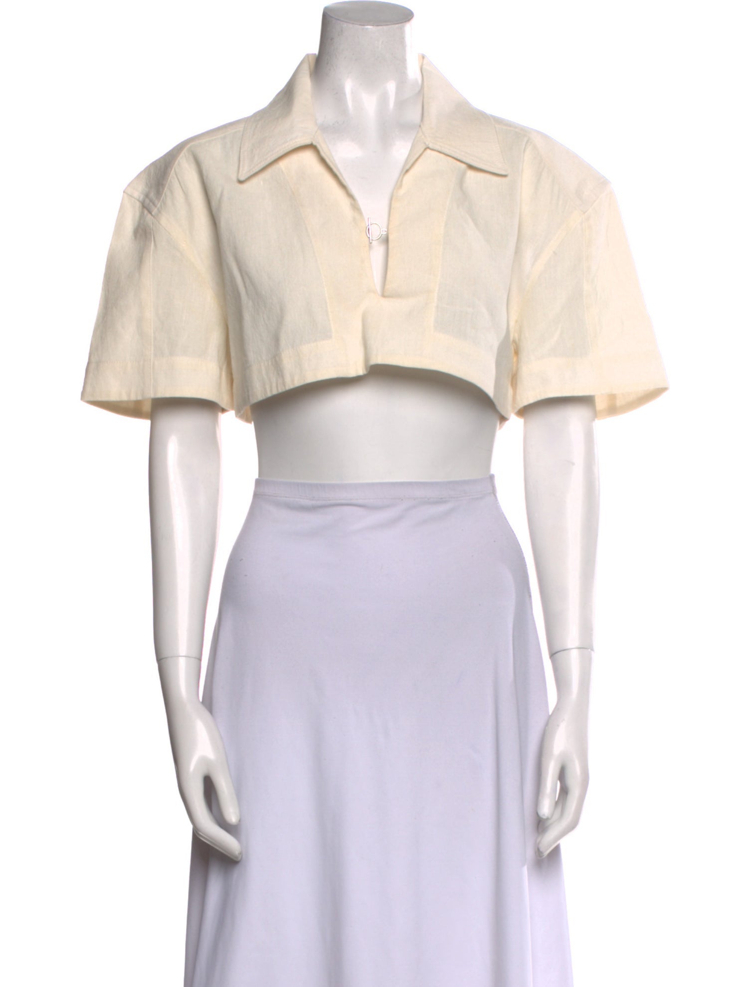 Jacquemus Short Sleeve Crop Top