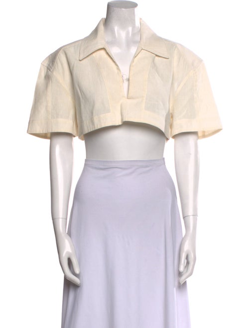 Jacquemus Short Sleeve Crop Top