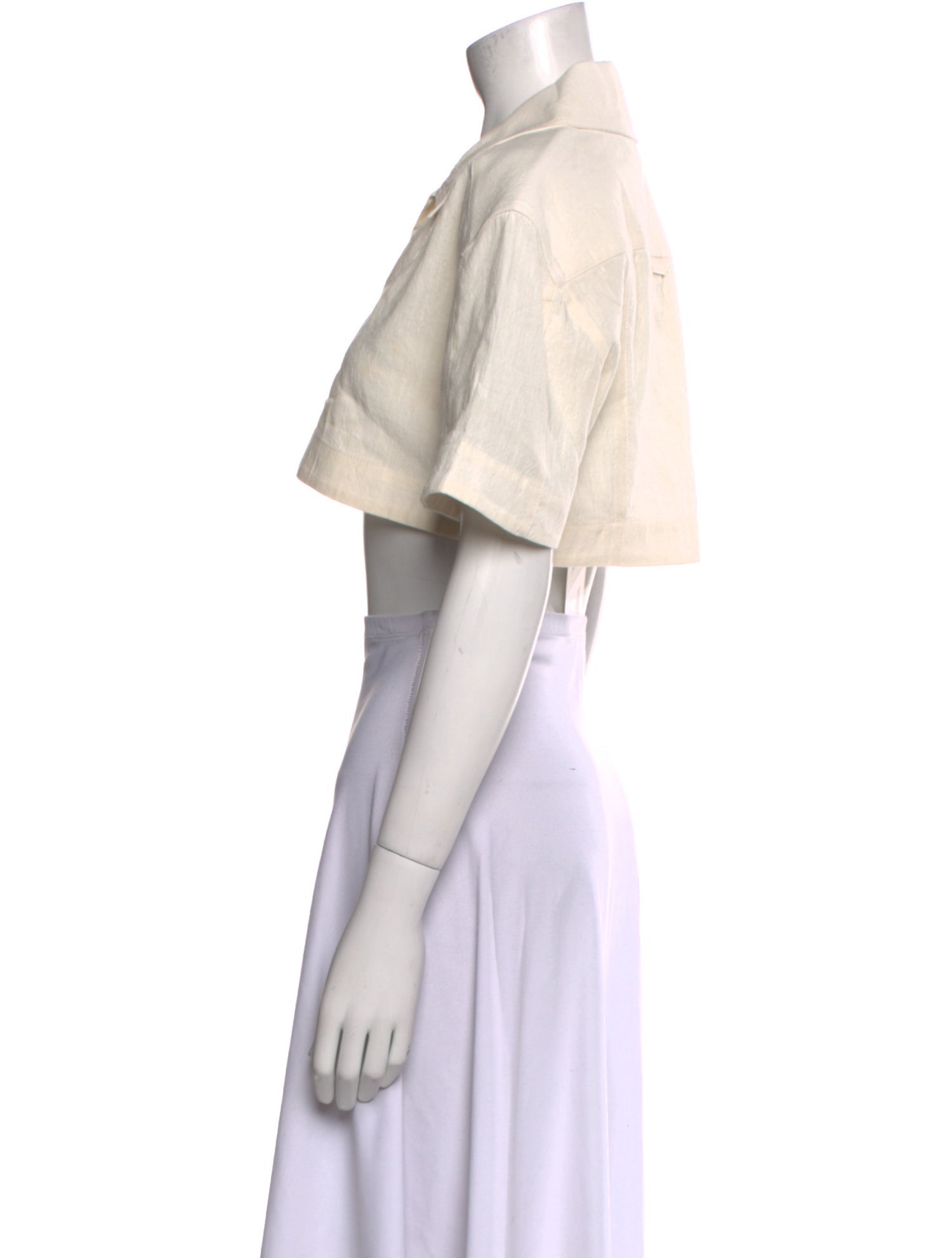 Jacquemus Short Sleeve Crop Top