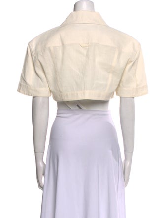 Jacquemus Short Sleeve Crop Top
