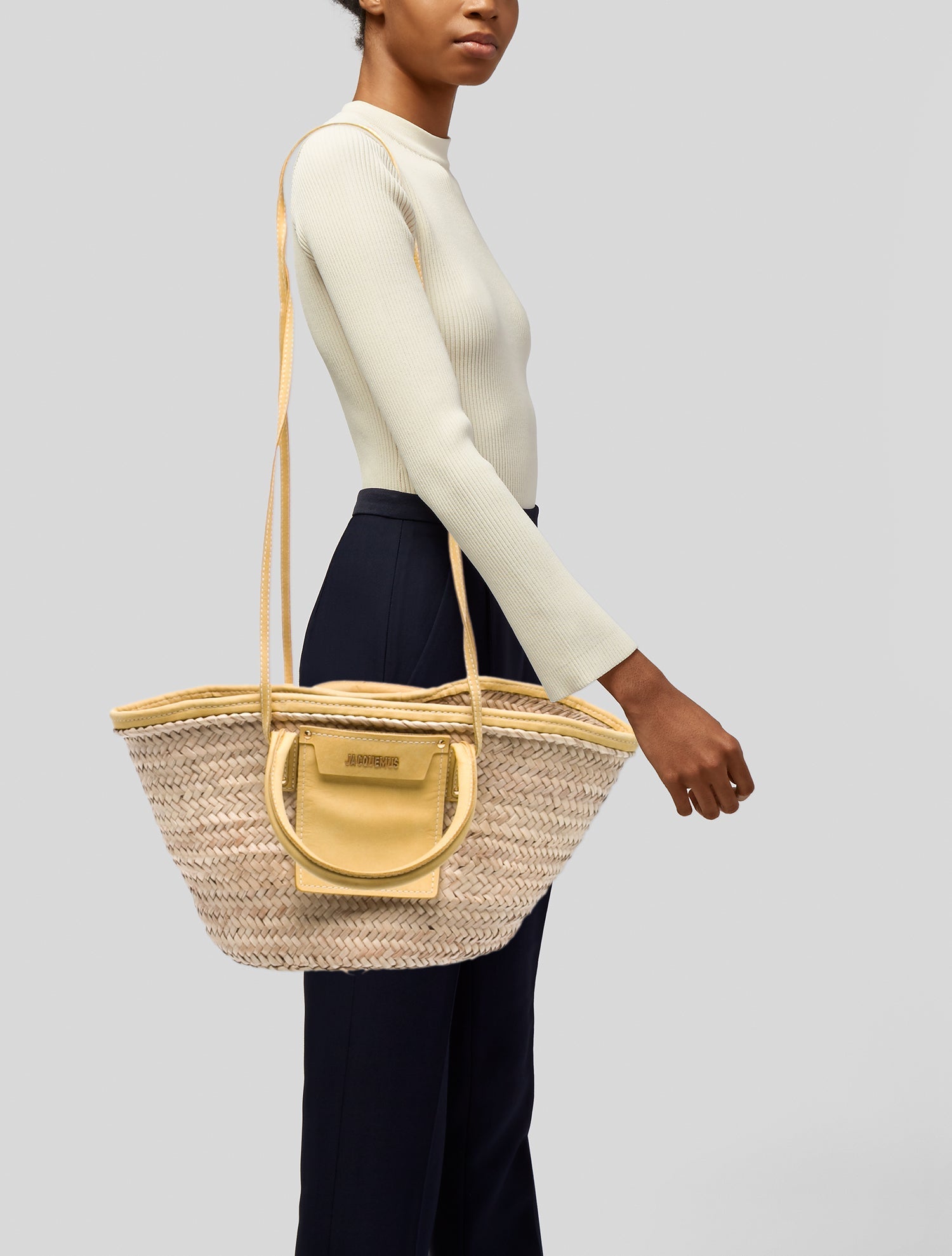Jacquemus Straw Bucket Bag