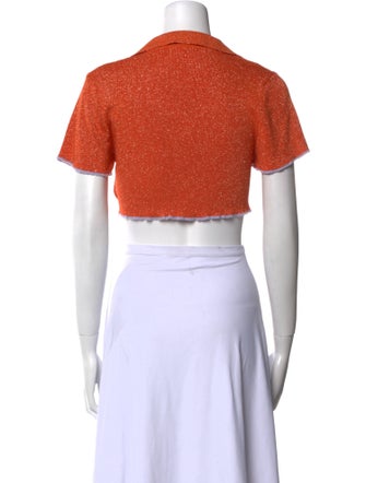 Jacquemus Short Sleeve Crop Top