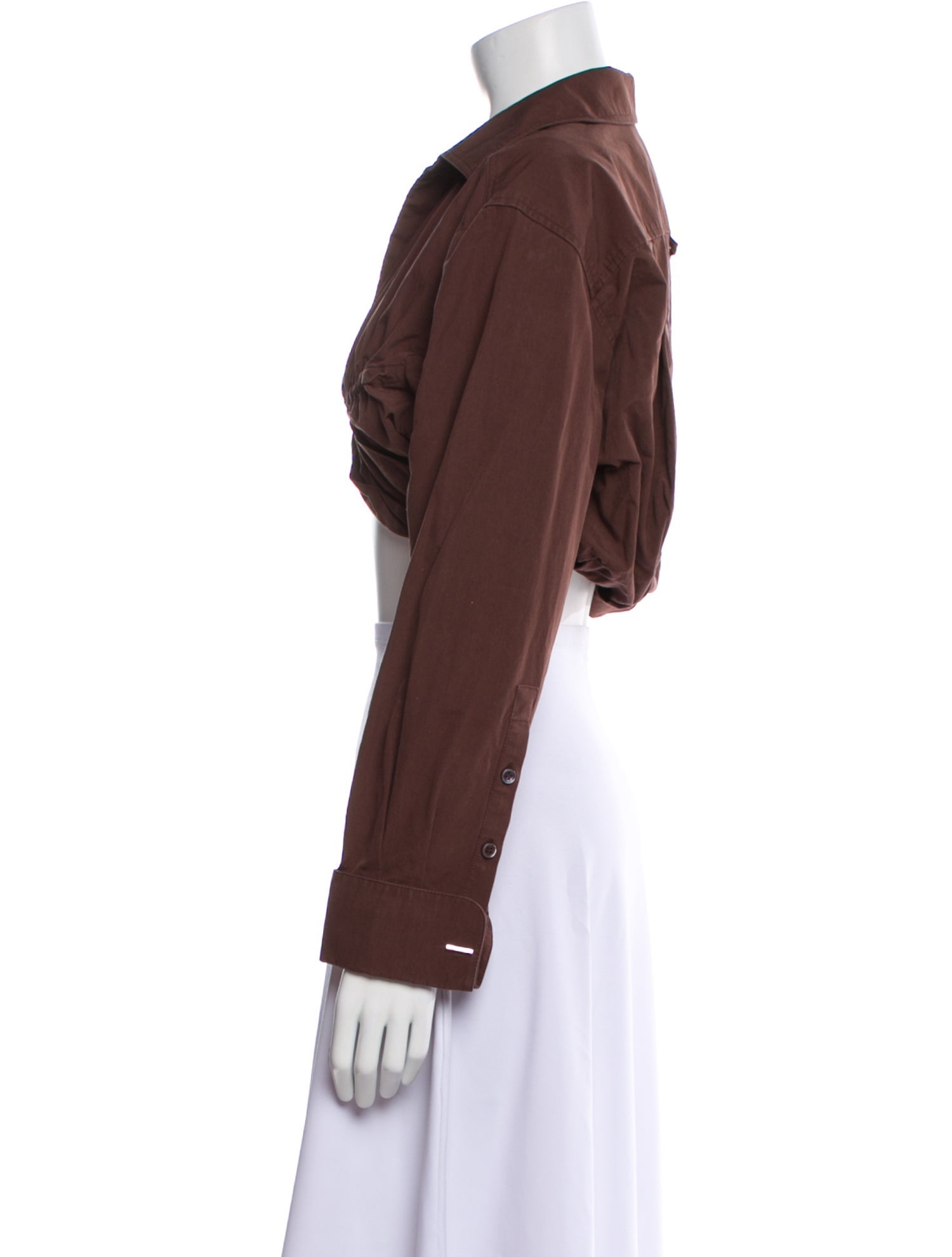 Jacquemus Long Sleeve Crop Top