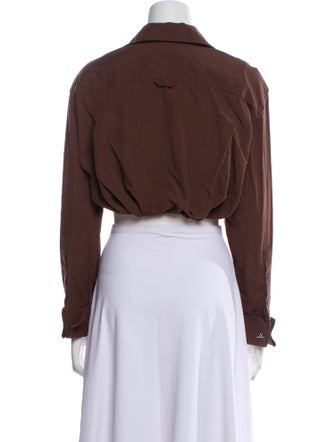 Jacquemus Long Sleeve Crop Top