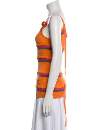 Jacquemus Striped Square Neckline Top