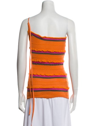 Jacquemus Striped Square Neckline Top