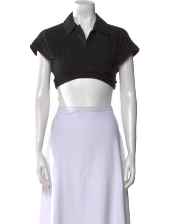 Jacquemus Short Sleeve Crop Top