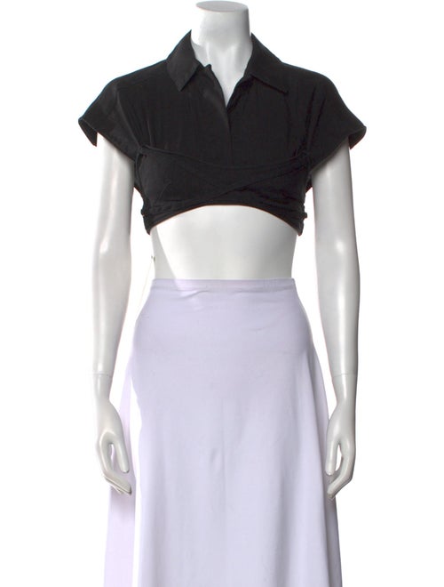 Jacquemus Short Sleeve Crop Top