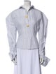 Jacquemus Striped Long Sleeve Button-Up Top