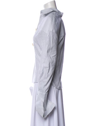 Jacquemus Striped Long Sleeve Button-Up Top