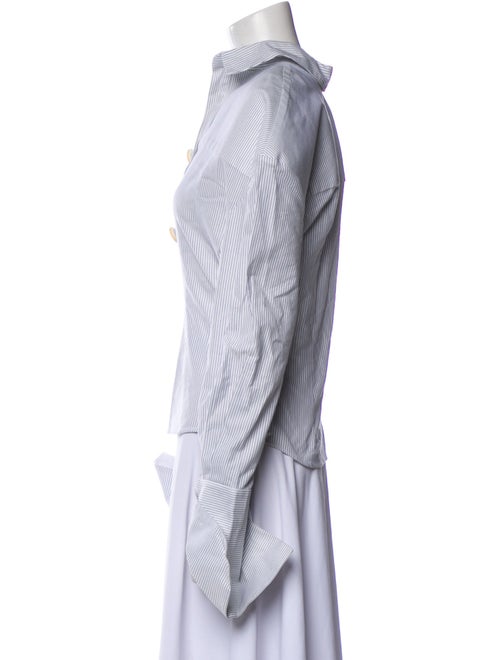 Jacquemus Striped Long Sleeve Button-Up Top