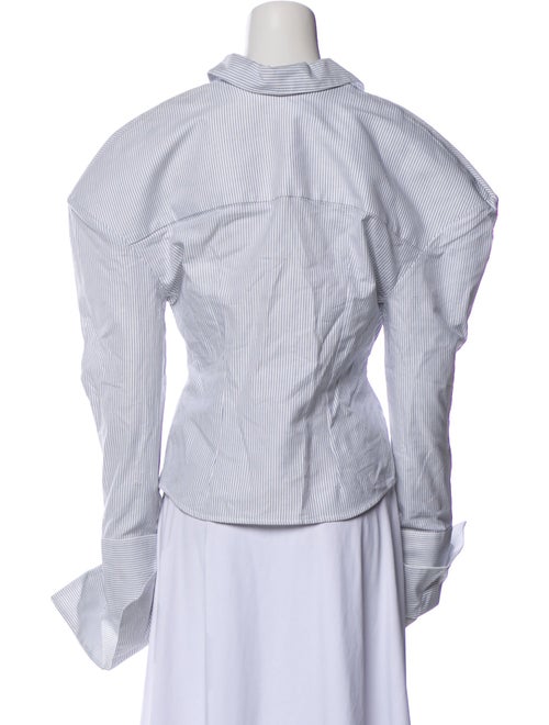 Jacquemus Striped Long Sleeve Button-Up Top