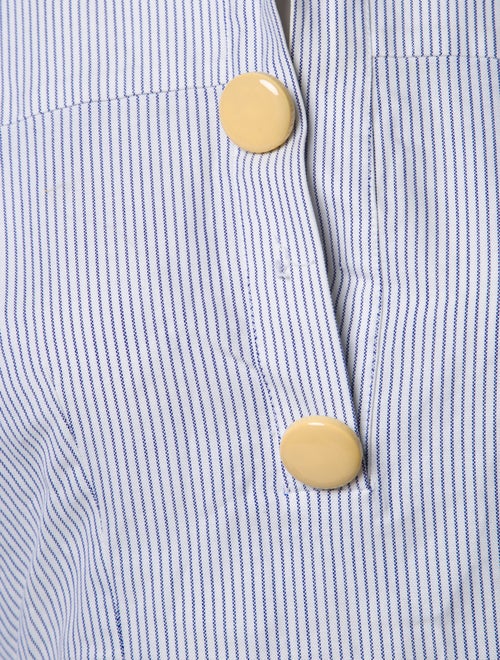 Jacquemus Striped Long Sleeve Button-Up Top