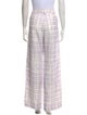 Jacquemus Plaid Print Wide Leg Pants