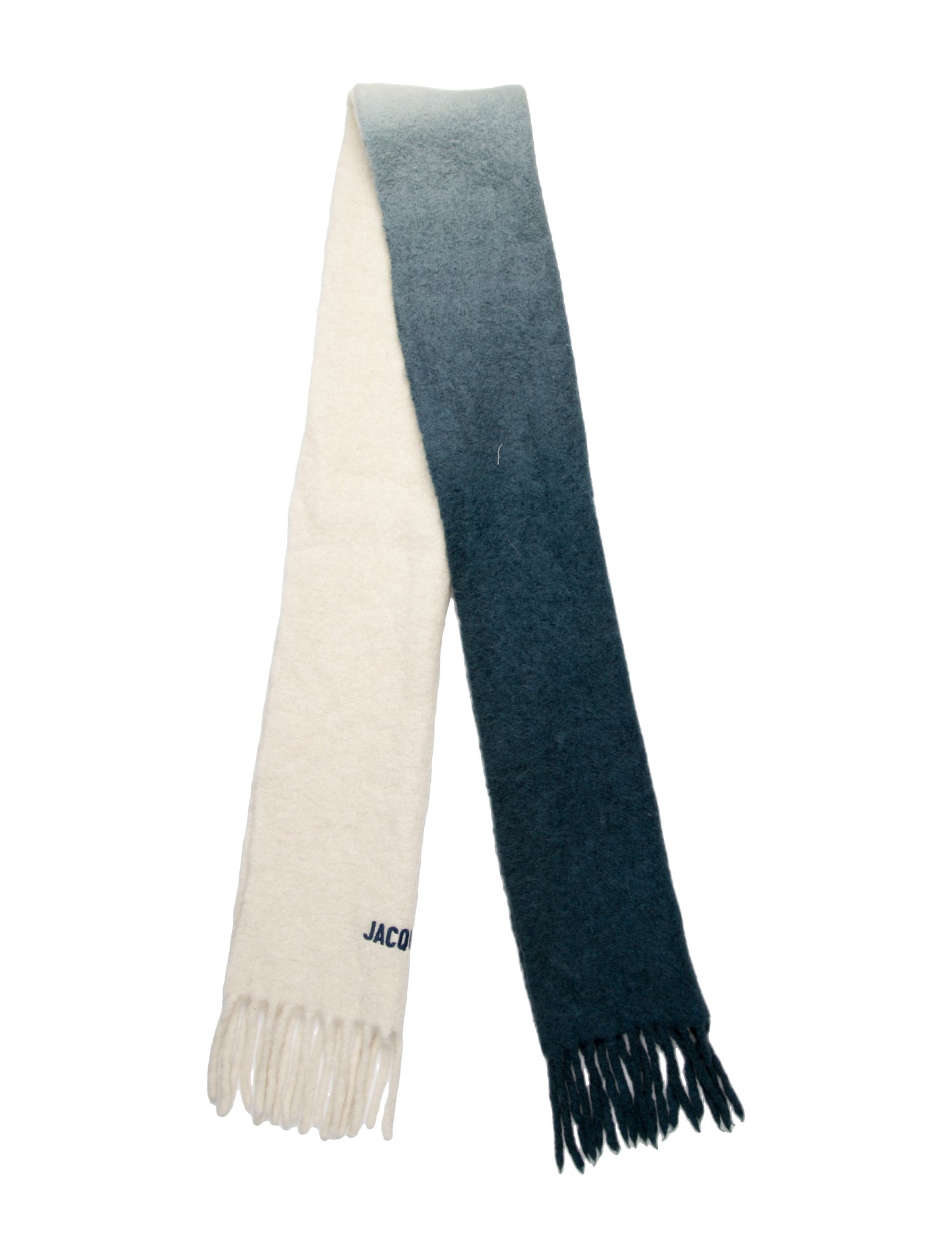 Jacquemus Alpaca Colorblock Pattern Scarf