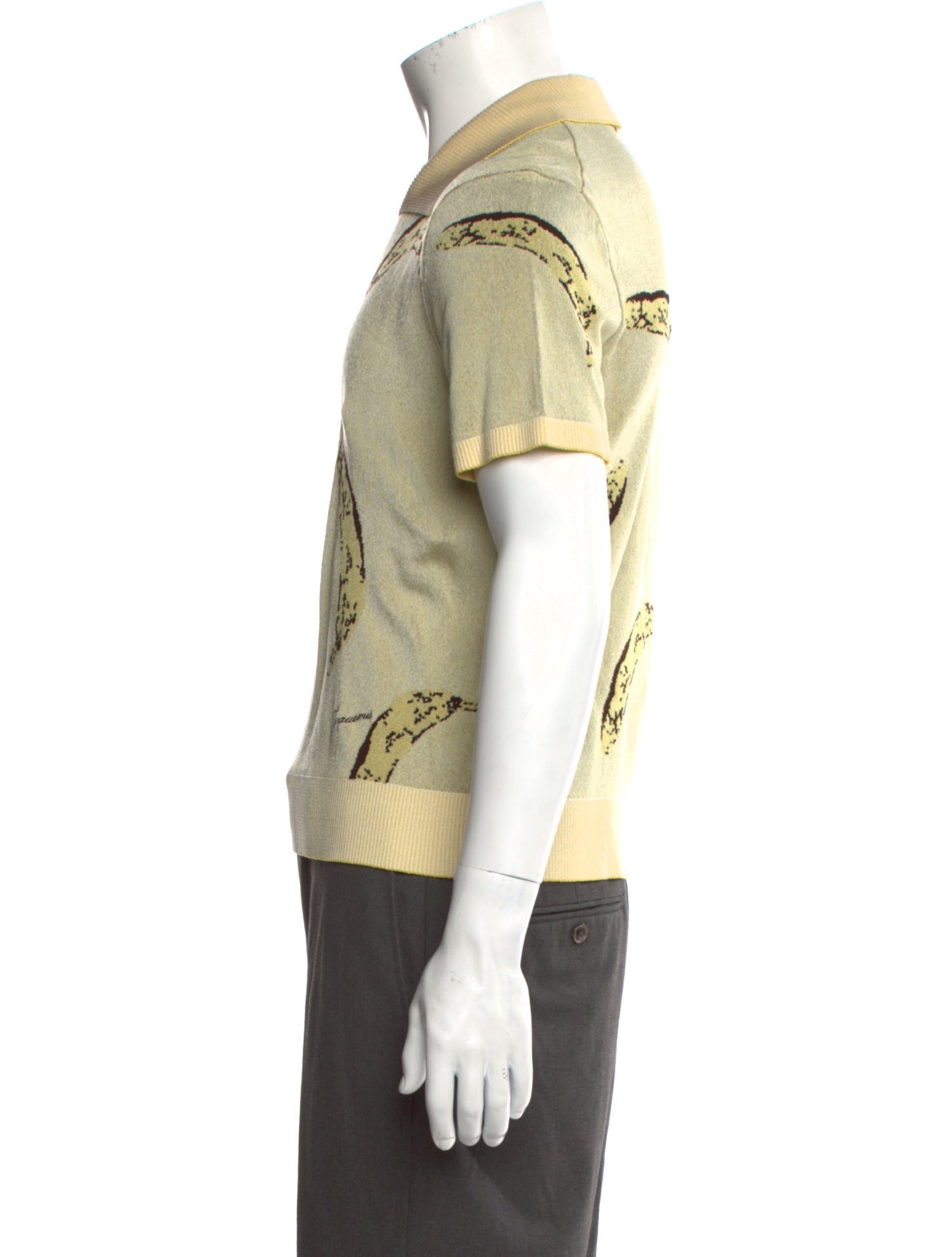 Jacquemus Graphic Print Collar Polo Sweater