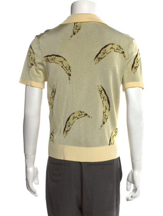 Jacquemus Graphic Print Collar Polo Sweater