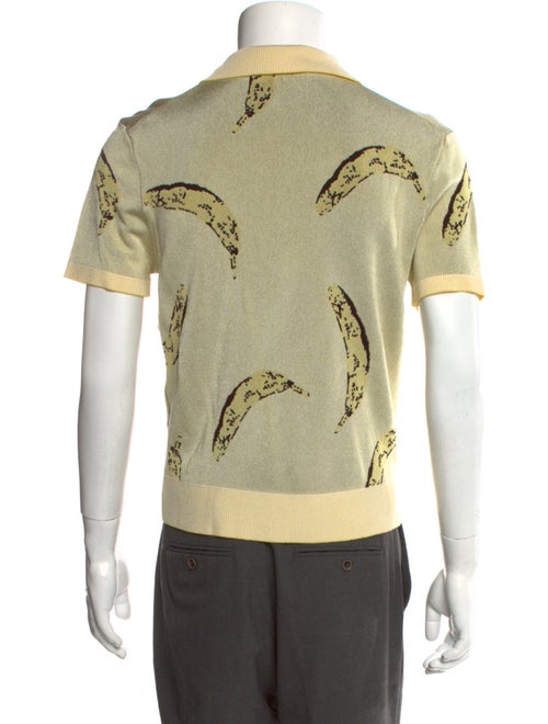 Jacquemus Graphic Print Collar Polo Sweater