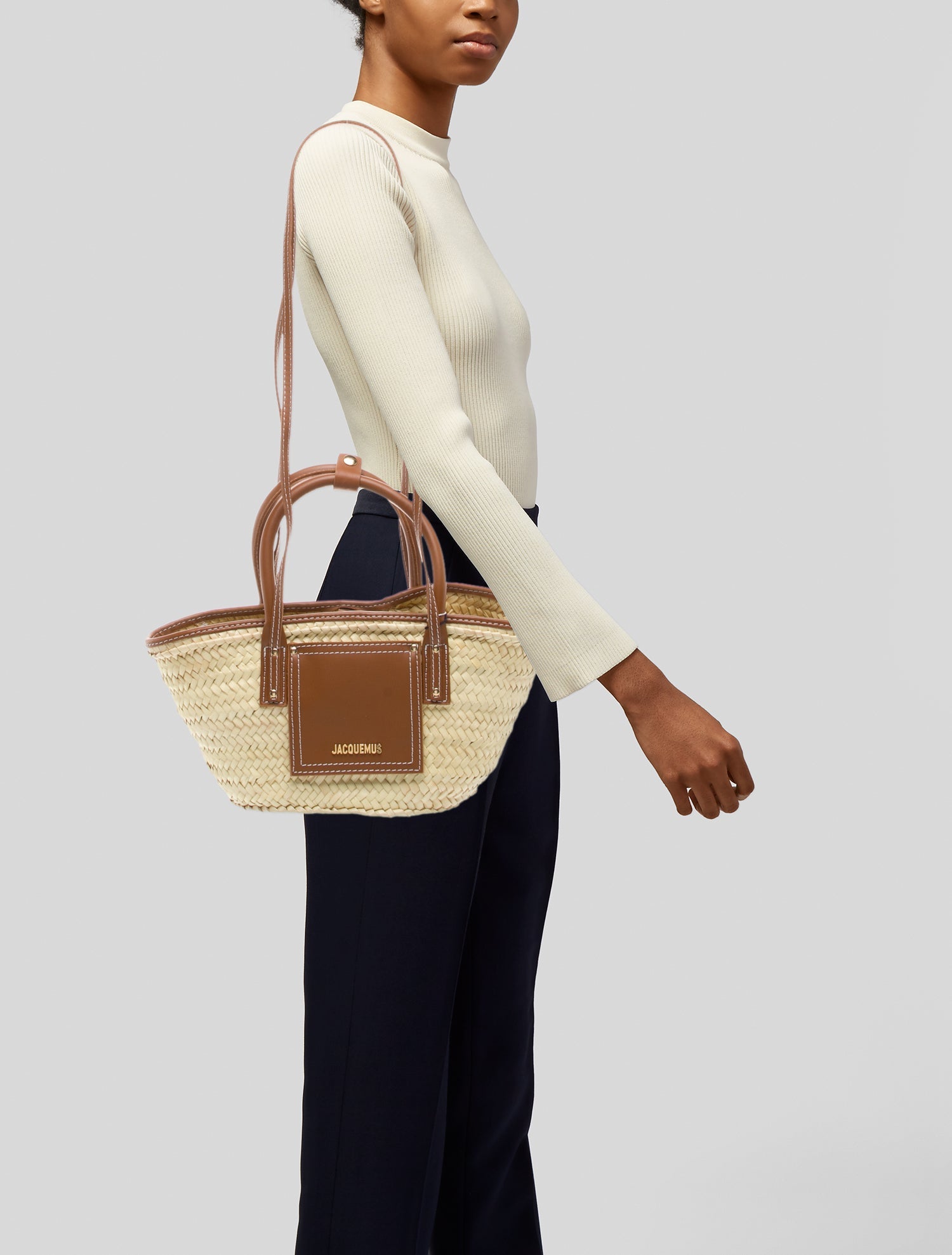 Jacquemus Straw Top Handle Bag w/ Tags