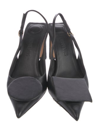 Jacquemus Leather Slingback Pumps