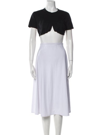 Jacquemus Crew Neck Short Sleeve Crop Top