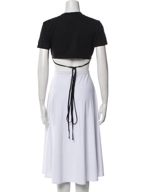 Jacquemus Crew Neck Short Sleeve Crop Top