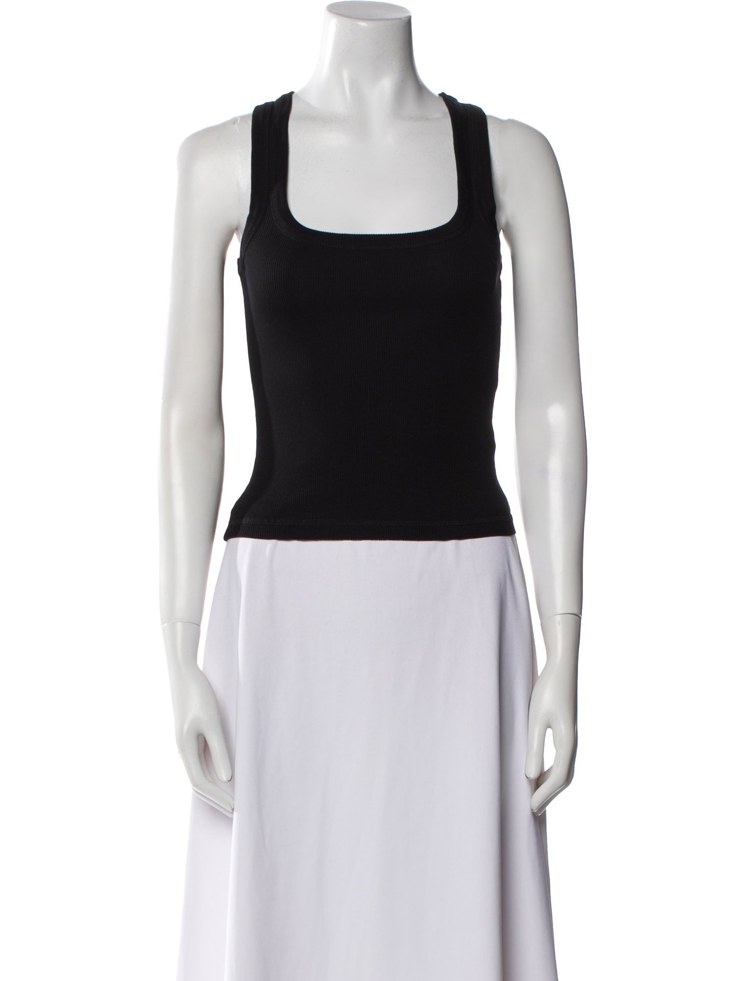 Jacquemus Square Neckline Sleeveless Crop Top