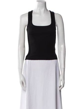 Jacquemus Square Neckline Sleeveless Crop Top
