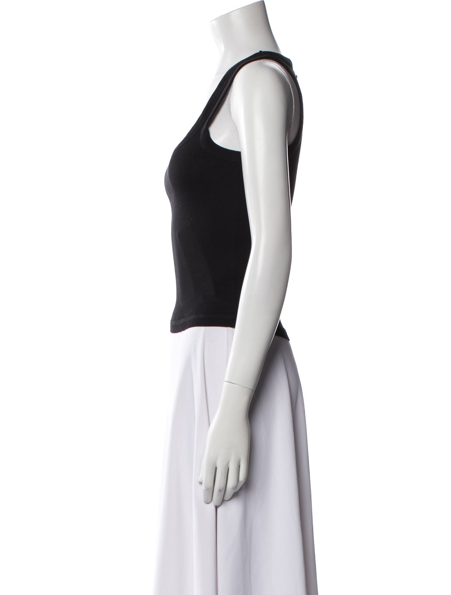 Jacquemus Square Neckline Sleeveless Crop Top