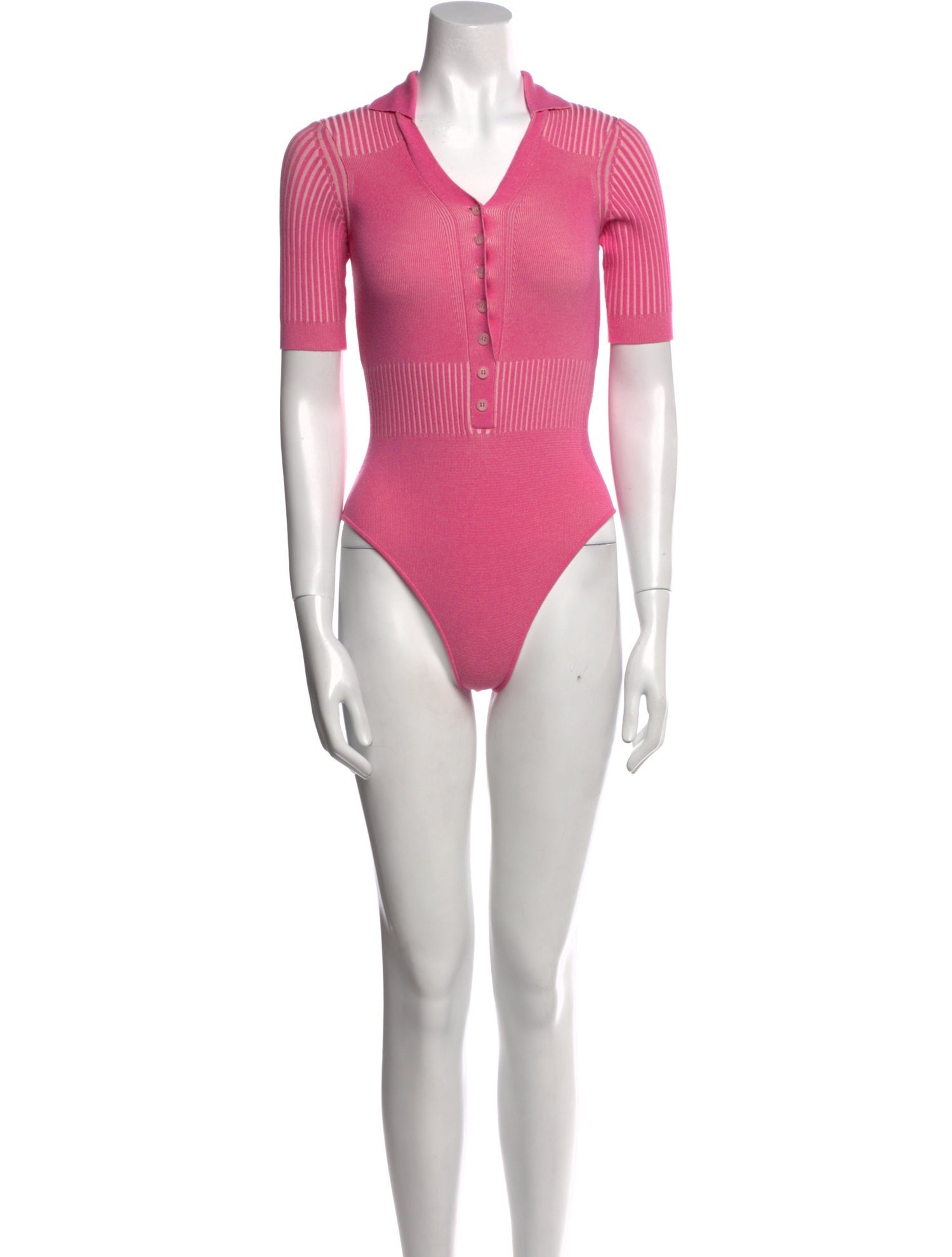 Jacquemus V-Neck Short Sleeve Bodysuit