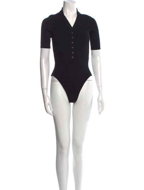 Jacquemus V-Neck Short Sleeve Bodysuit