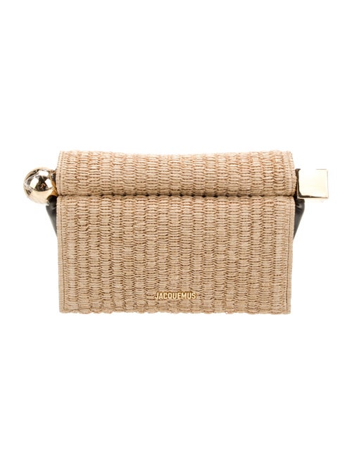 Jacquemus Straw Rond Carré Clutch
