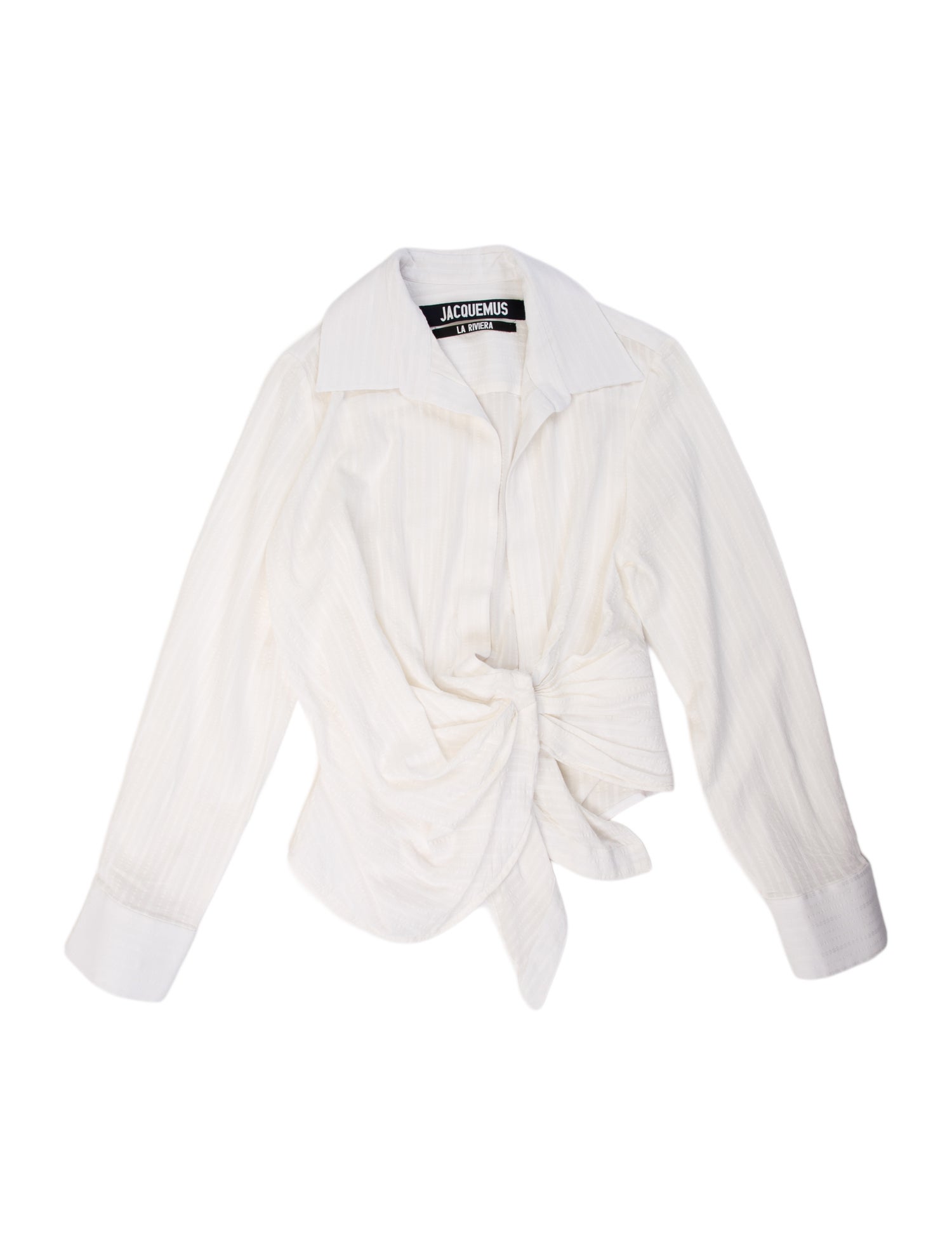 Jacquemus Long Sleeve Crop Top