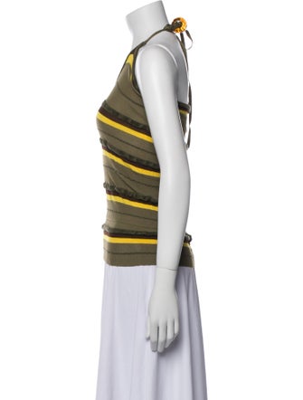 Jacquemus Striped Scoop Neck Top