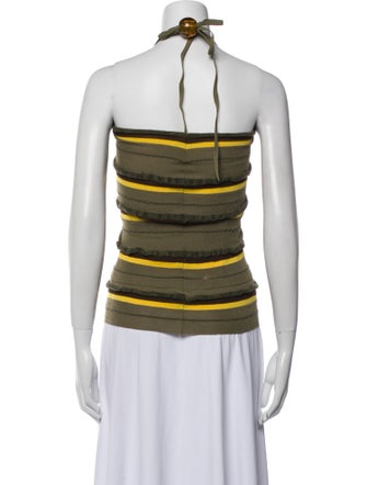 Jacquemus Striped Scoop Neck Top