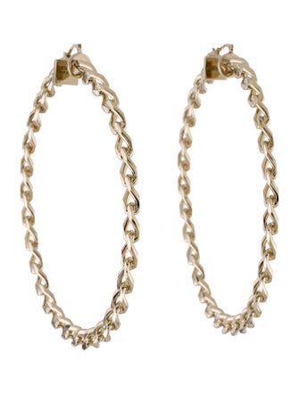 Jacquemus Les Creoles Gourmette Hoop Earrings