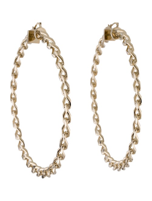 Jacquemus Les Creoles Gourmette Hoop Earrings
