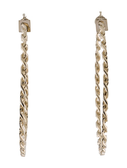 Jacquemus Les Creoles Gourmette Hoop Earrings