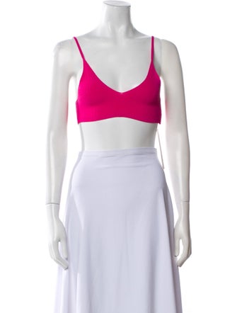 Jacquemus V-Neck Sleeveless Crop Top