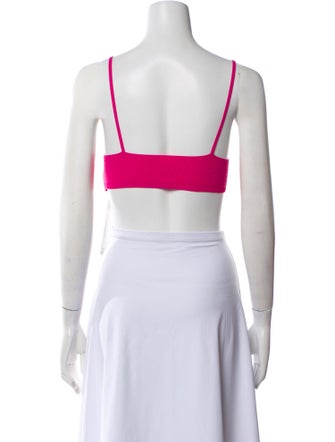 Jacquemus V-Neck Sleeveless Crop Top