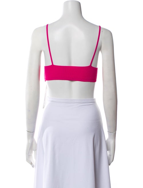 Jacquemus V-Neck Sleeveless Crop Top