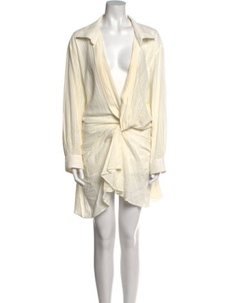 Jacquemus V-Neck Mini Dress